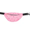 NEU Bauchtasche Plüsch, mit Glitzersteinen, rosa