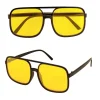 NEU Brille 90er HipHop, gelbe Gläser