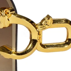 NEU Brille Festival Leopard, mit goldenen Bügeln