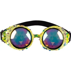 NEU Brille Gold Pailletten, größenverstellbar