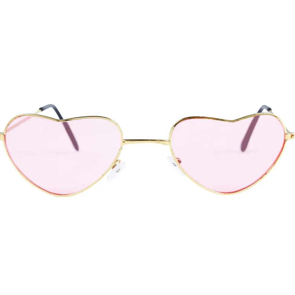 NEU Brille Herzform mit roten Gläsern