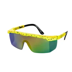 NEU Brille 80ies, neon-gelb