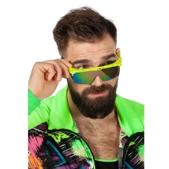 NEU Brille 80ies, neon-gelb
