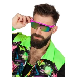 NEU Brille 80ies, neon-rosa