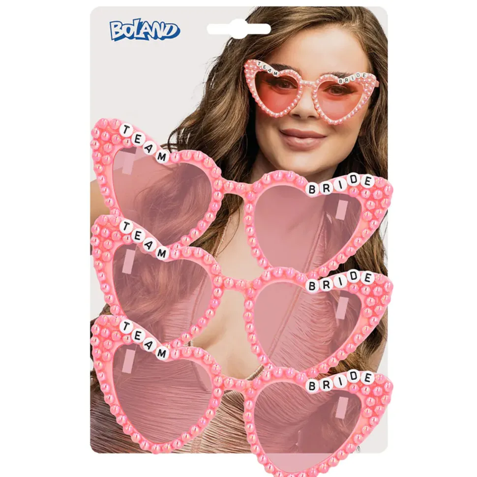 NEU Brillen-Set Team Bride, 3 Stück, rosa