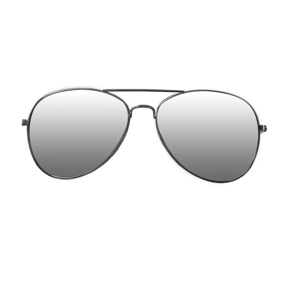 NEU Brille Polizei / Pilot, silber verspiegelt