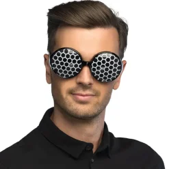 NEU Brille Wabenmuster, schwarz