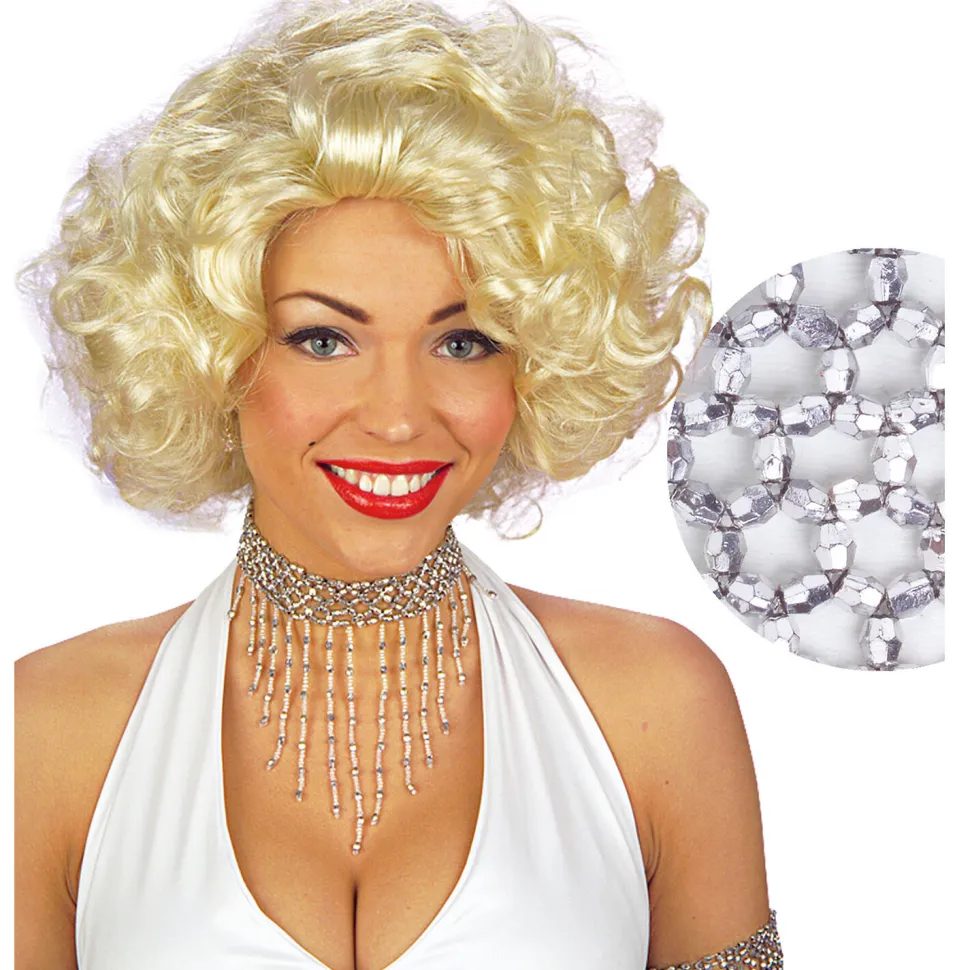 NEU Collier Halskette mit Perlen, silber