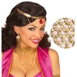 NEU Collier Halskette mit Perlen, gold