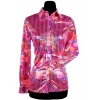 NEU Damen-Kostüm Bluse Disco, pink, Größe: XS