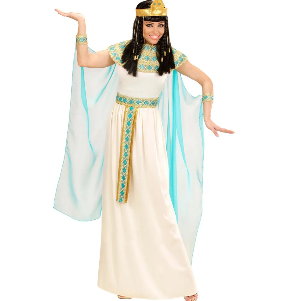NEU Damen-Kostüm Cleopatra-Kleid, inkl. Schmuck, Stirnband und Umhang, Gr. XS