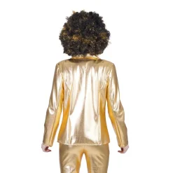 NEU Damen-Kostüm Disco-Fever-Jacke, gold, Gr. 36-38