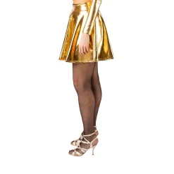 NEU Damen-Kostüm Glam-Rock, gold, Gr. S/M