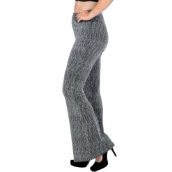 NEU Damen-Kostüm Glitzer-Schlaghose mit Strasssteinen, silber, Gr. 34-36