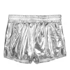 NEU Damen-Kostüm Hotpants metallic, silber, Einheitsgröße M