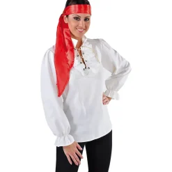 NEU Damen-Kostüm Piraten-Bluse, weiß, Gr. XS