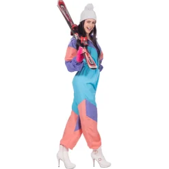 NEU Damen Kostüm Retro-Skianzug, Gr. 36