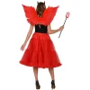 NEU Damen-Kostüm Tüllrock rot, 65cm, Einheitsgröße