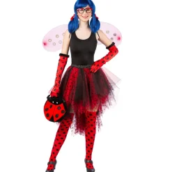 NEU Damen-Kostüm Tüllrock / Tutu, Marienkäfer, Größe XS