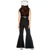 NEU Damen-Kostüm Western-Schlaghose und Weste, schwarz, Gr. 36