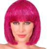 NEU Damen-Perücke Glitzer-Bob, pink