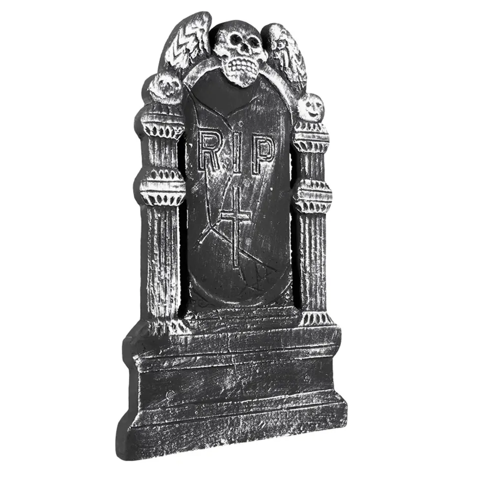 NEU Deko Grabstein Skull Demon RIP, 50x27 cm