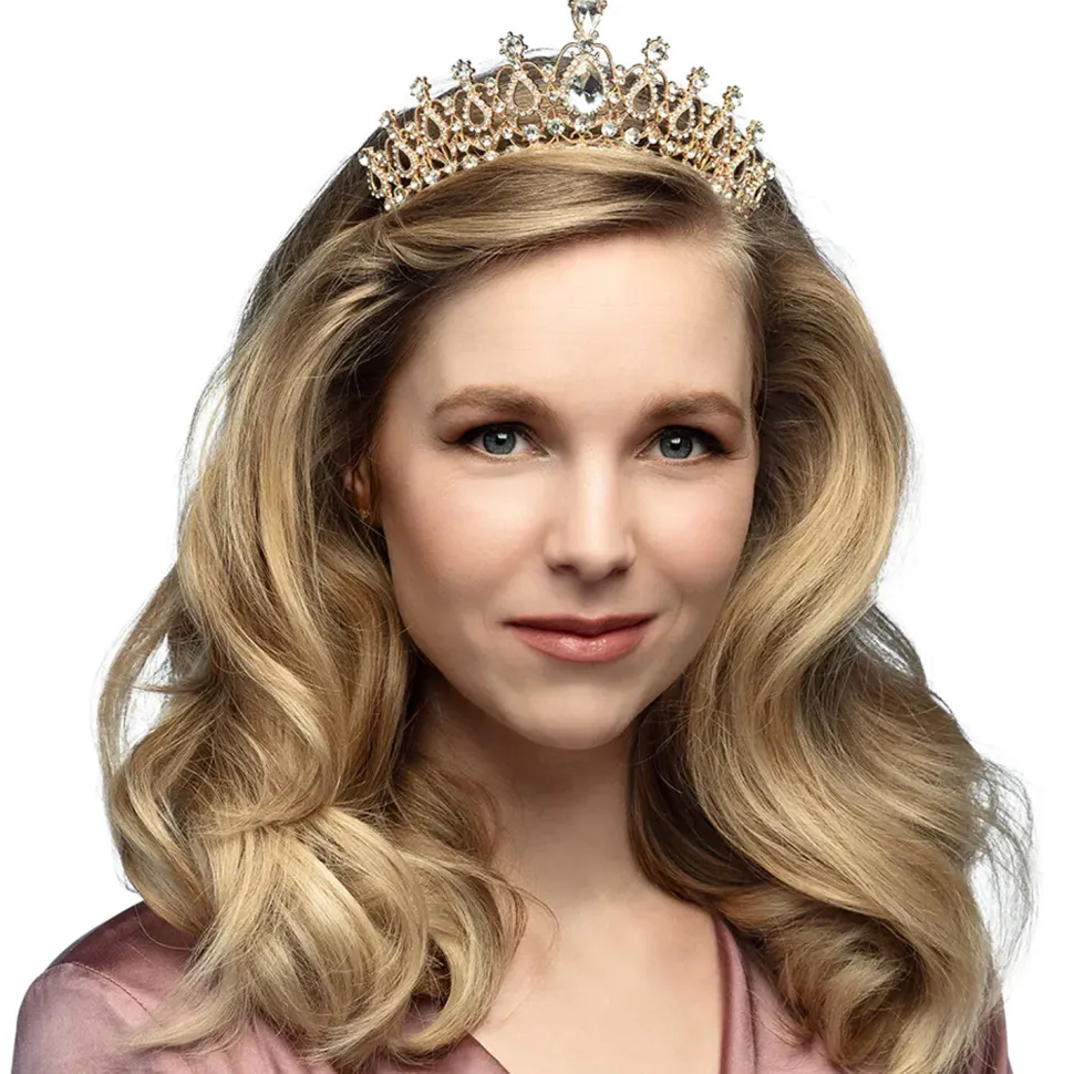 NEU Diadem Königin Sophia, mit Schmucksteinen
