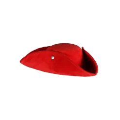 NEU Dreispitz Flair aus Samt, rot, Kopfweite 57-58cm