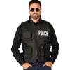NEU Einsatz-Weste für Erwachsene mit Patches für SWAT, Polizei und FBI, Einheitsgröße