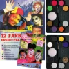 NEU Eulenspiegel 12 Farben Profi-Schmink-Palette