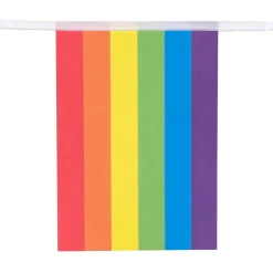 NEU Fahnenkette Regenbogen Pride aus Papier, 3m