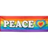 NEU Fahne Regenbogen Peace, 74x220cm