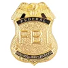 NEU FBI-Abzeichen aus Metall zum Anstecken, Gold-Optik