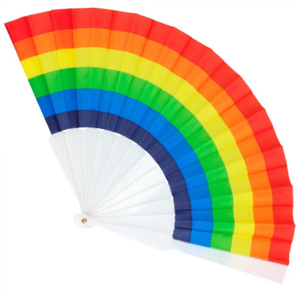 NEU Fächer Regenbogen Pride, ca. 23cm