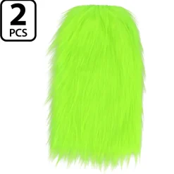 NEU Fellstulpen neongrün, mit Gummizug, schwarzlicht-geeignet