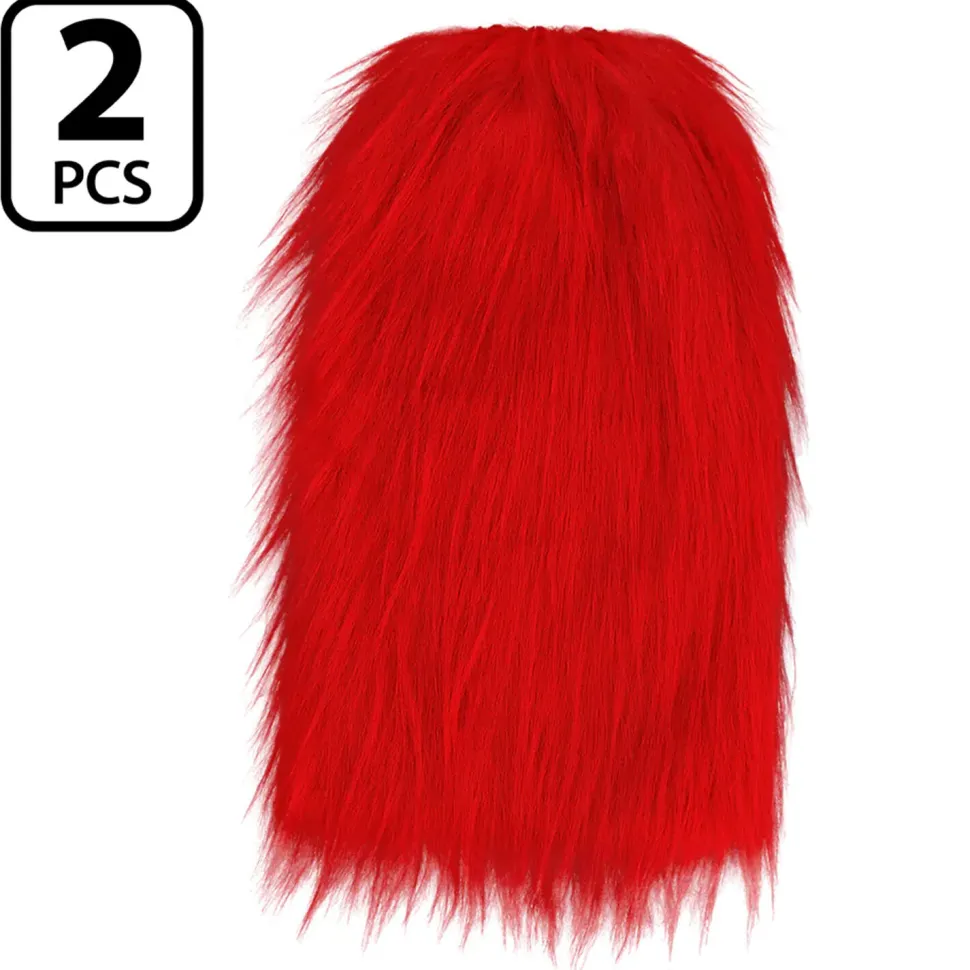 NEU Fellstulpen rot, mit Gummizug