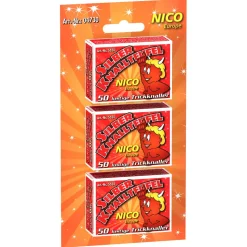 NEU Feuerwerk / Kinder- & Jugendfeuerwerk, Silber-Knallteufel, Karte mit 3 Packungen