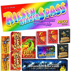 NEU Feuerwerk / Kinder- & Jugendfeuerwerk, Riesenspaß, Packung mit 11 Schachteln