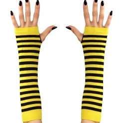 NEU Fingerlose Handschuhe / Stulpen Biene, 33 cm