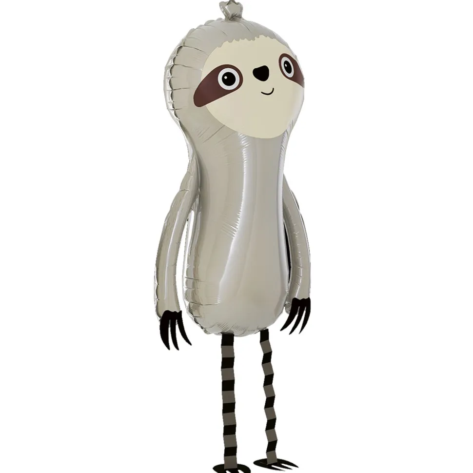 NEU Folienballon Airwalker Faultier, grau, 40x94cm
