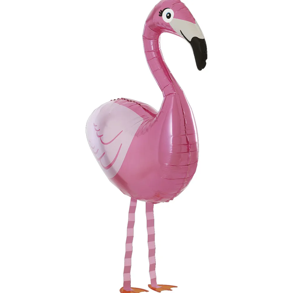 NEU Folienballon Airwalker Flamingo, pink, 69x85cm