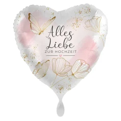NEU Folienballon - Alles Liebe zur Hochzeit - ca. 45cm Durchmesser