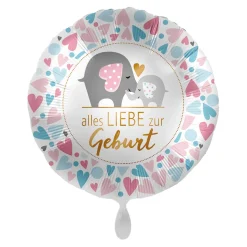NEU Folienballon - alles Liebe zur Geburt - ca. 45cm Durchmesser