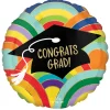 NEU Folienballon Congrats Grad Rainbow, ca. 43cm