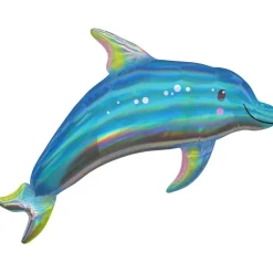 NEU Folienballon Delfin irisierend, ca. 73x68cm