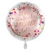 NEU Folienballon - Du bist einfach wundervoll toll - ca. 45cm Durchmesser
