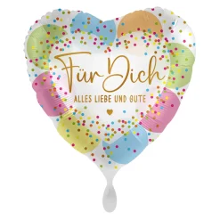 NEU Folienballon - Für Dich, Alles Liebe und Gute - ca. 45cm Durchmesser