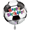 NEU Folienballon Fußball mit Happy Birthday Schriftzug, 35cm