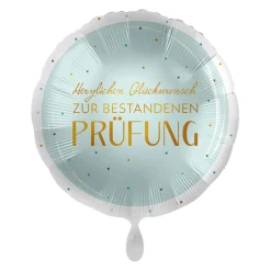 NEU Folienballon - Glückwunsch zur bestandenen Prüfung - ca. 45cm Durchmesser