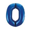 NEU Folienballon Große Zahl 0, Blau, ca. 86cm, Zahlenballon
